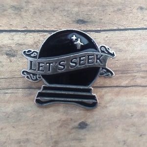 Let's Seek Crystal Ball Enamel Pin